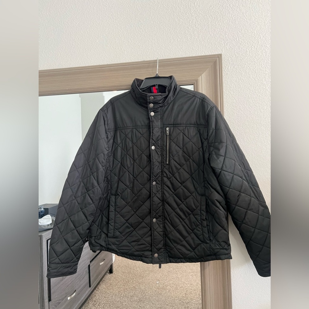 Men’s XL Daniel Cremieux BLACK Diamond Quilted Jacket Winter Coat